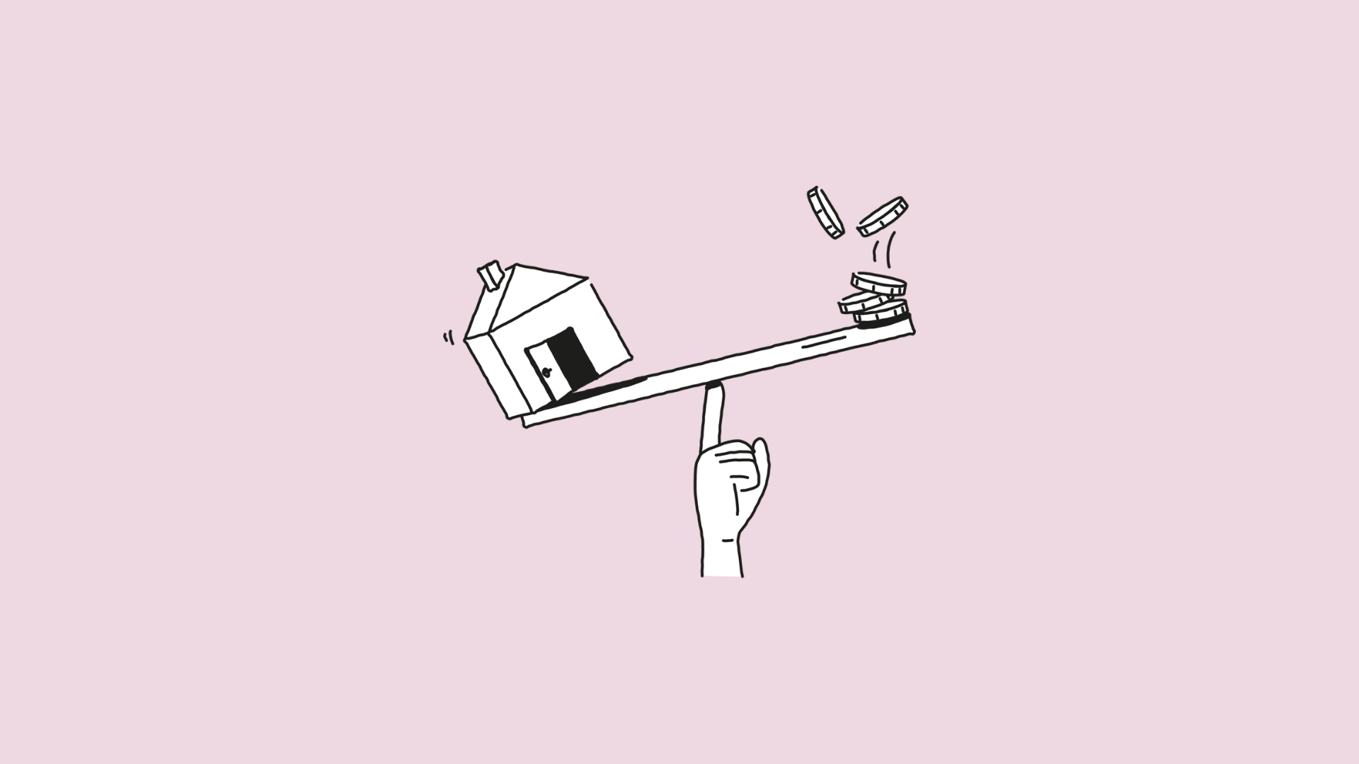 Illustration af boligværdi Illustration af boligværdi